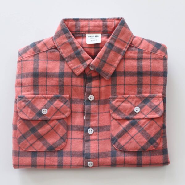 1301 5613 3 Red checkered shirt