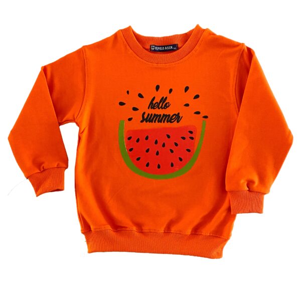 1301 5738 2 Orange long sleeve shirt watermelon