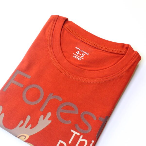 1302 8281 2 Red deer T shirt for boys