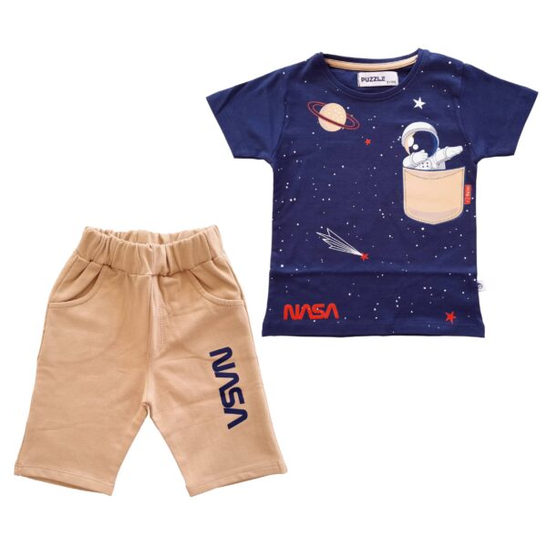 1304 7049 1 NASA T shirt shorts set